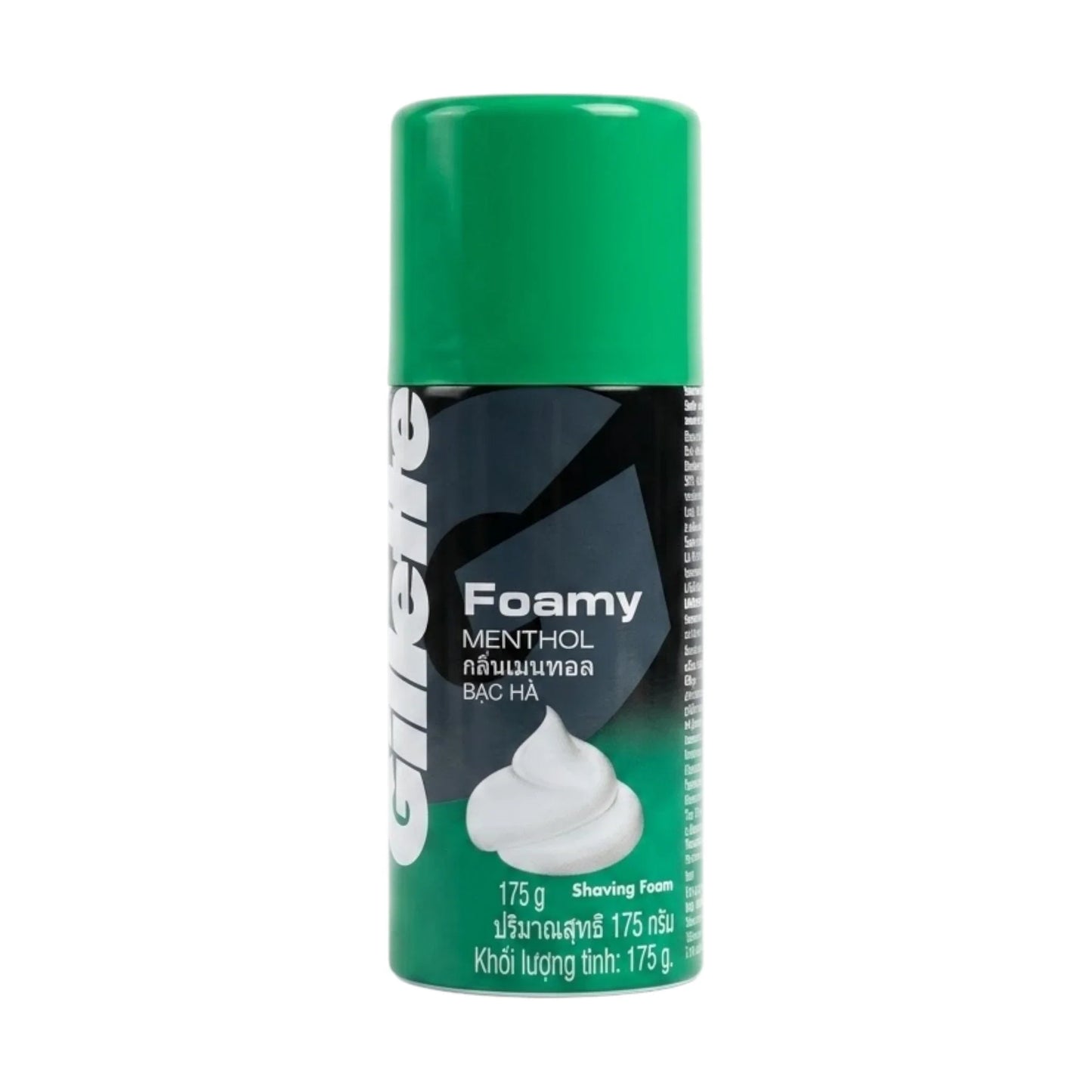 gillette shaving foamy menthol 175g thai