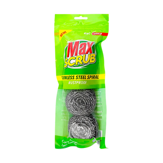 max scrub spiral stainless steel 4in1 regular