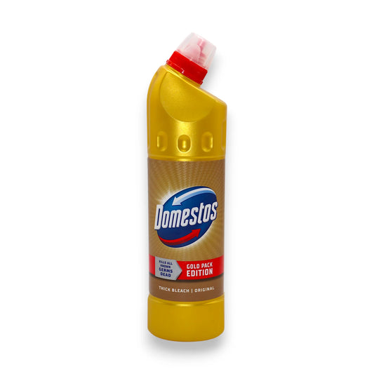 domestos toilet cleaner thick bleach original gold pack 750ml uk
