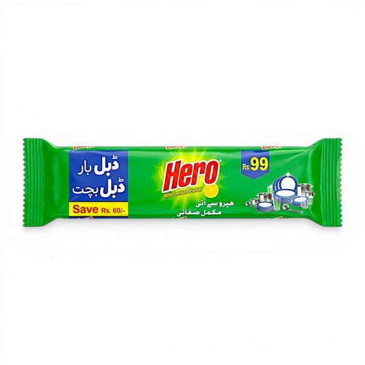 hero dishwash long bar double 500g