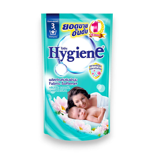 hygiene fabric softener green natural pouch 580ml thai
