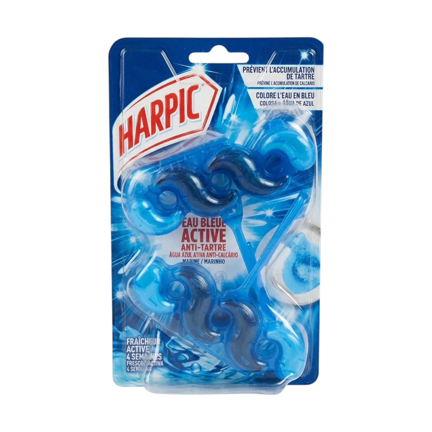 harpic toilet twin hanger active blue marine 70g