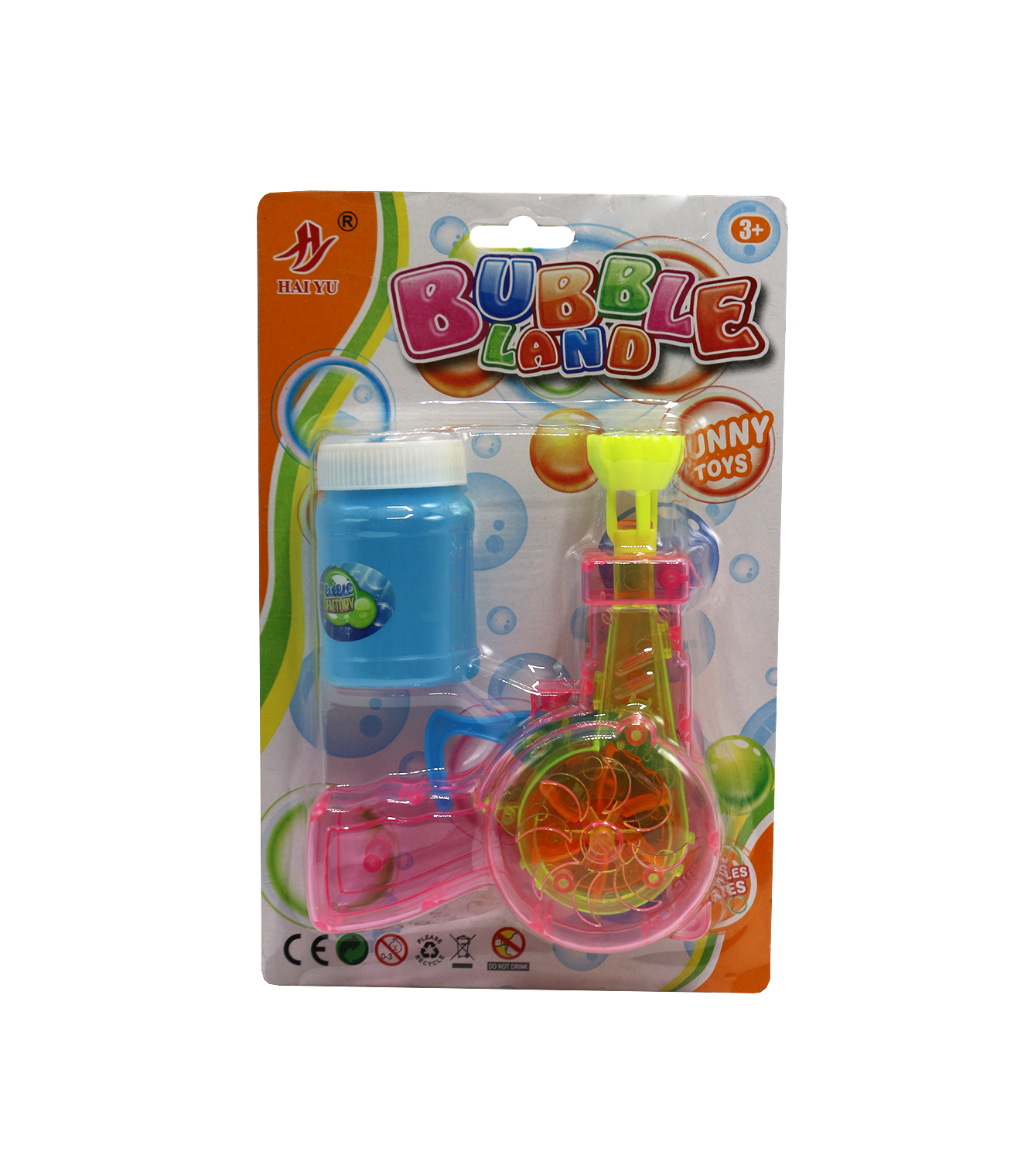 bubble gun card colorful t654