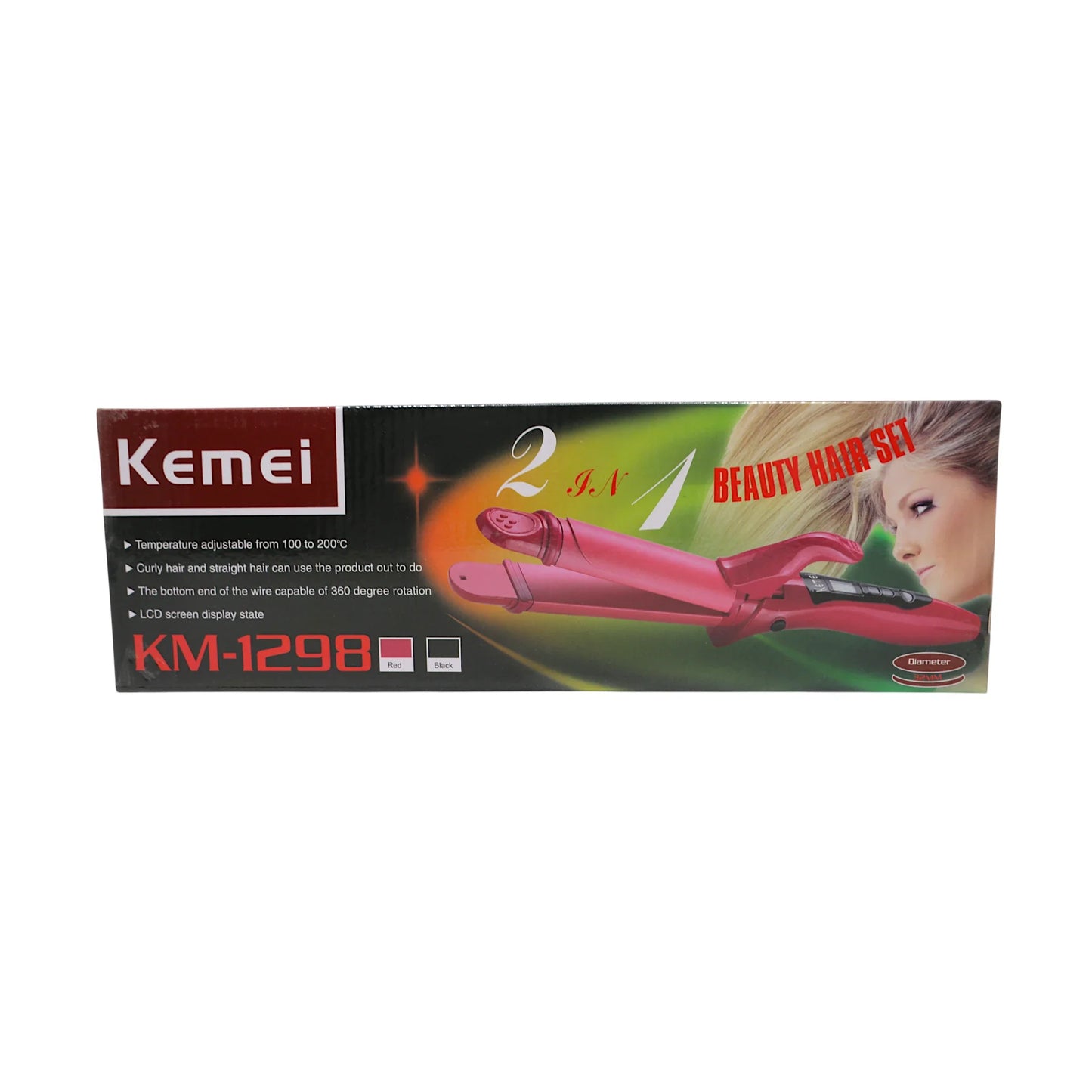 kemei straightener 2in1 1297
