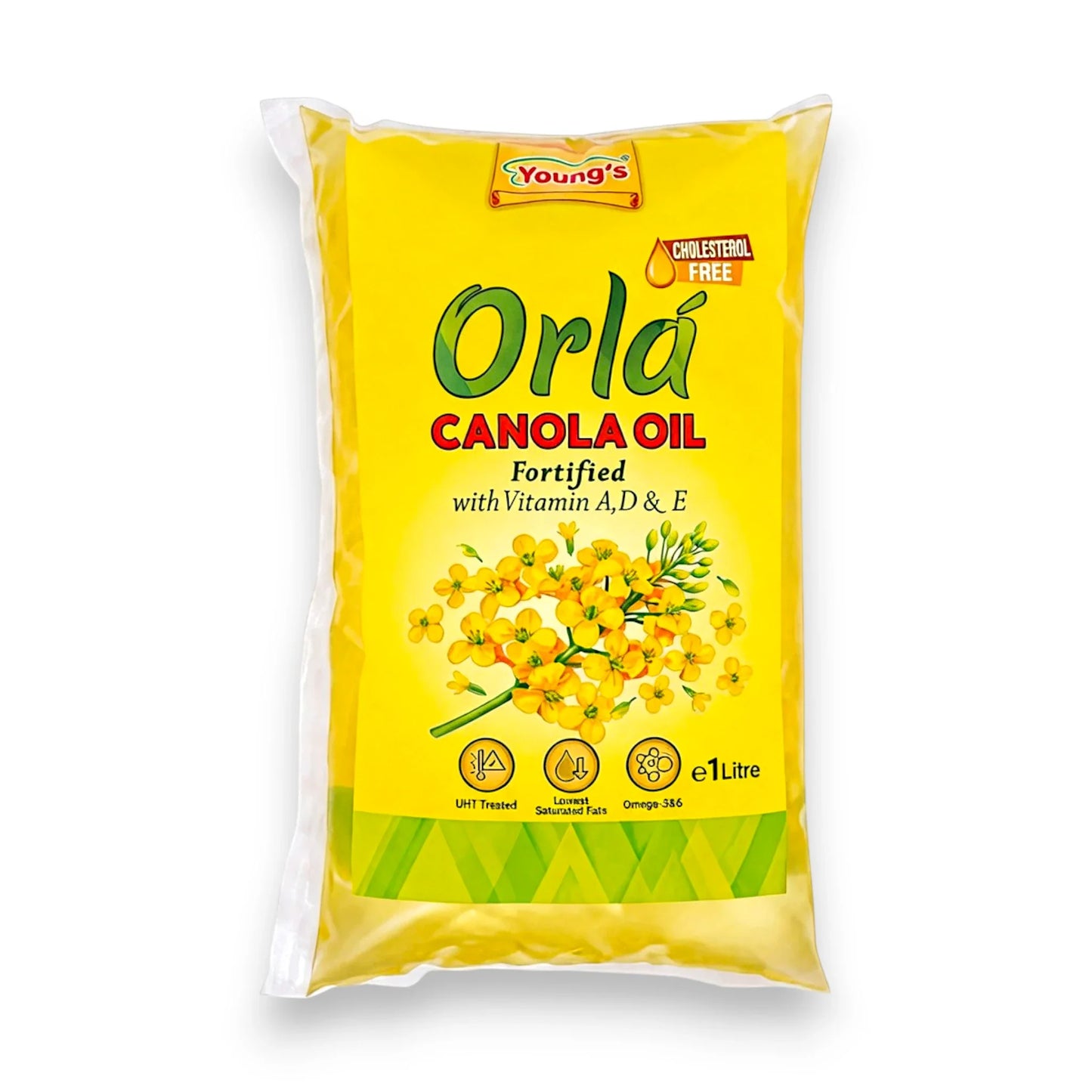 youngs orla canola oil 1l pouch
