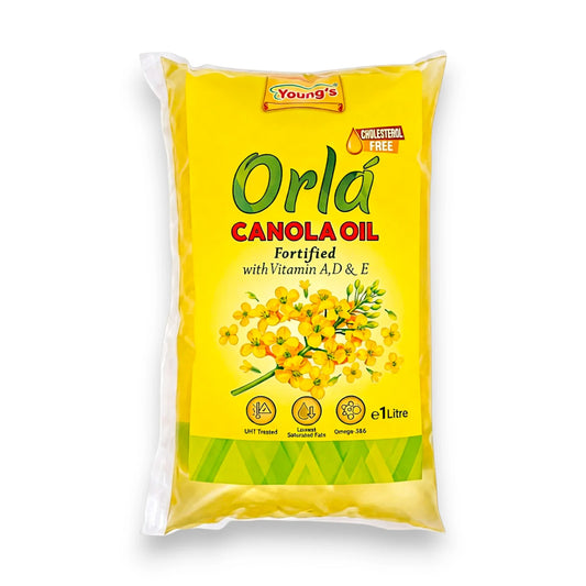 youngs orla canola oil 1l pouch