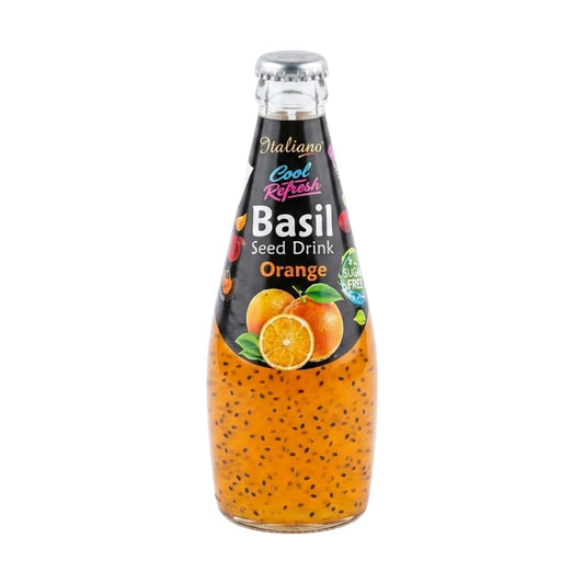 italiano basil seed drink orange sugar free 290ml