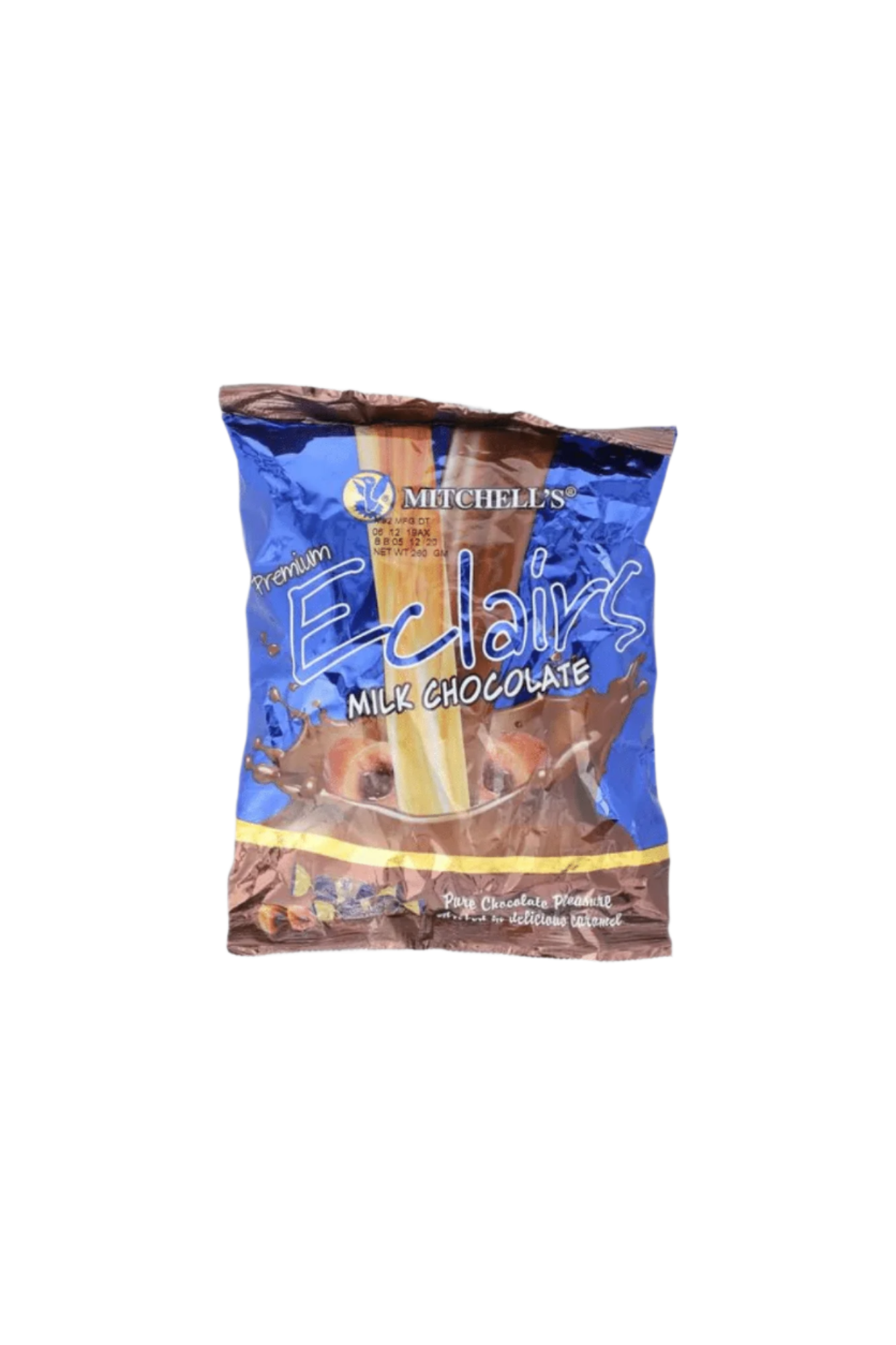 mitchells candy eclair milk chocolate 250g
