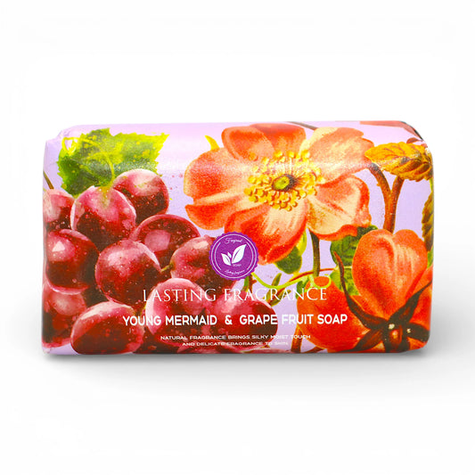 yuelijia perfume fruit soap yound mermaid & grape 250g china