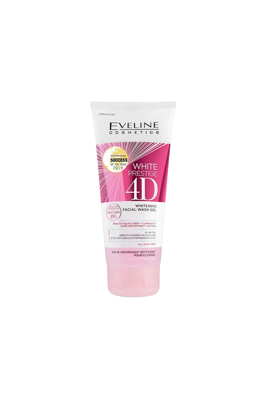 eveline face wash white prestige 4d gel 200ml