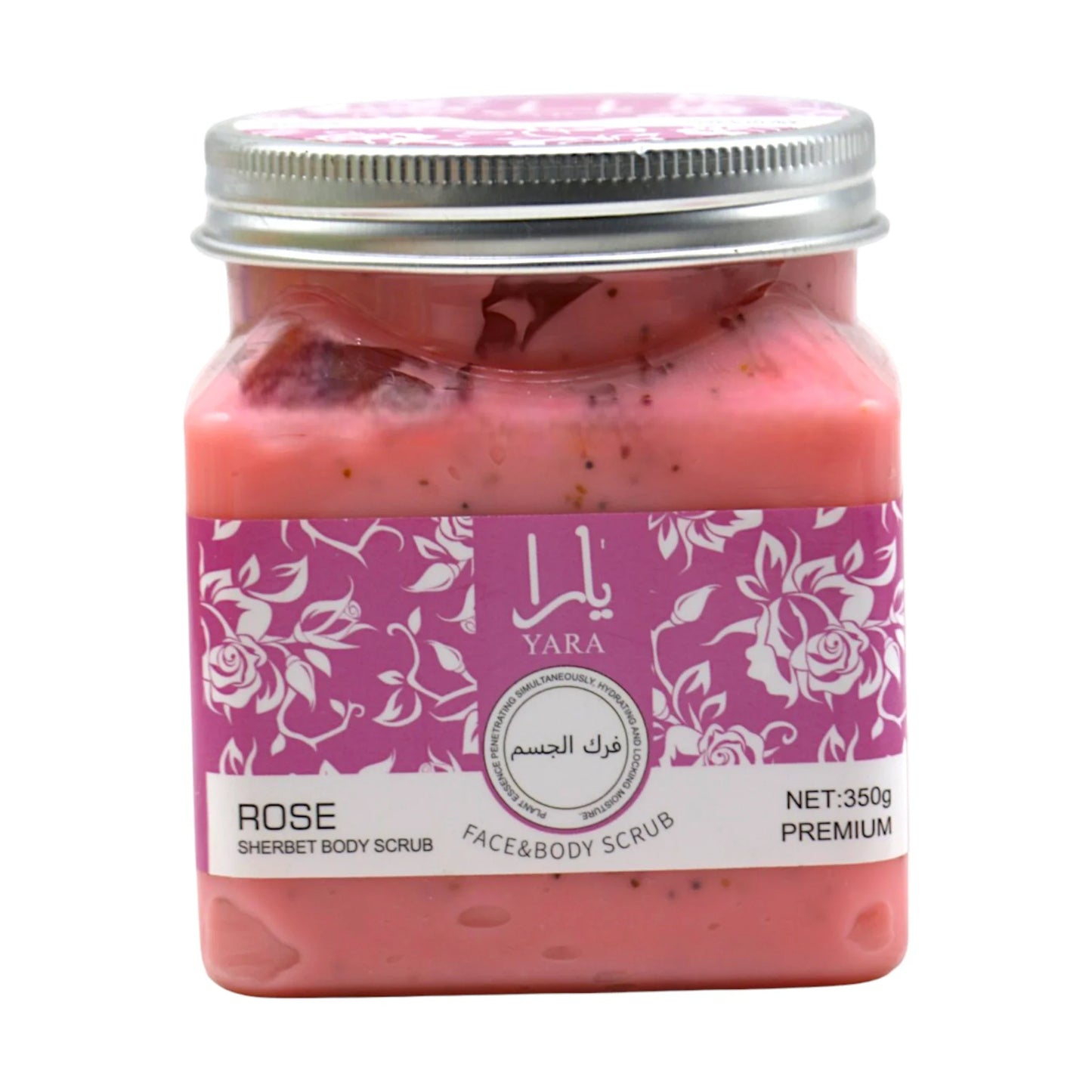 yara face & body scrub rose 350g china