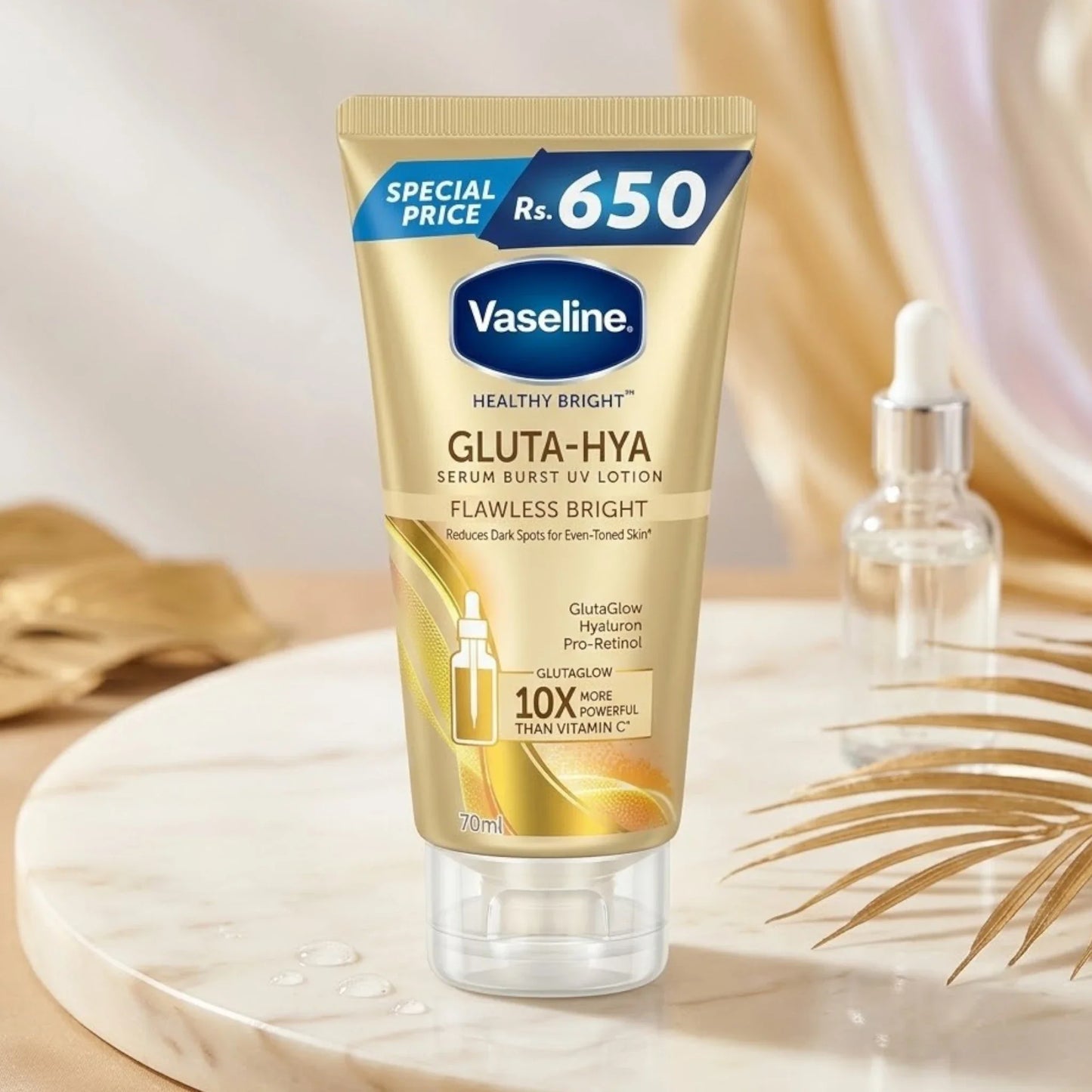 vaseline lotion gluta hya flawless bright 70ml thai