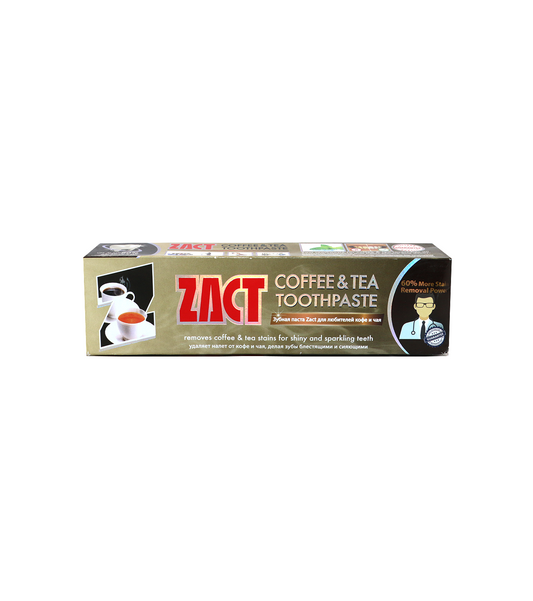 zact toothpaste coffee & tea 100g thai