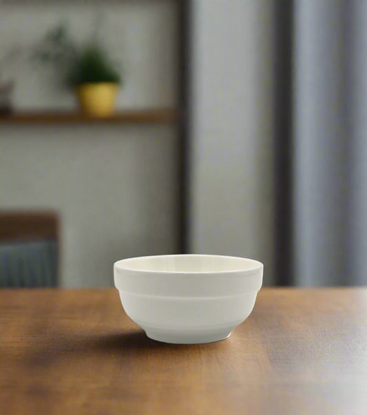 white ceramic bowl 5'' china