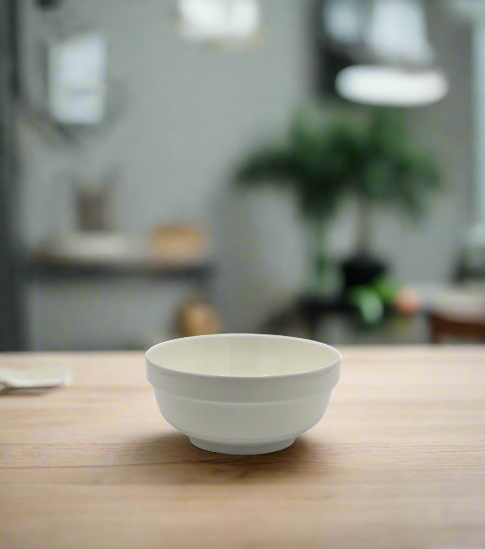 white ceramic bowl 7" china