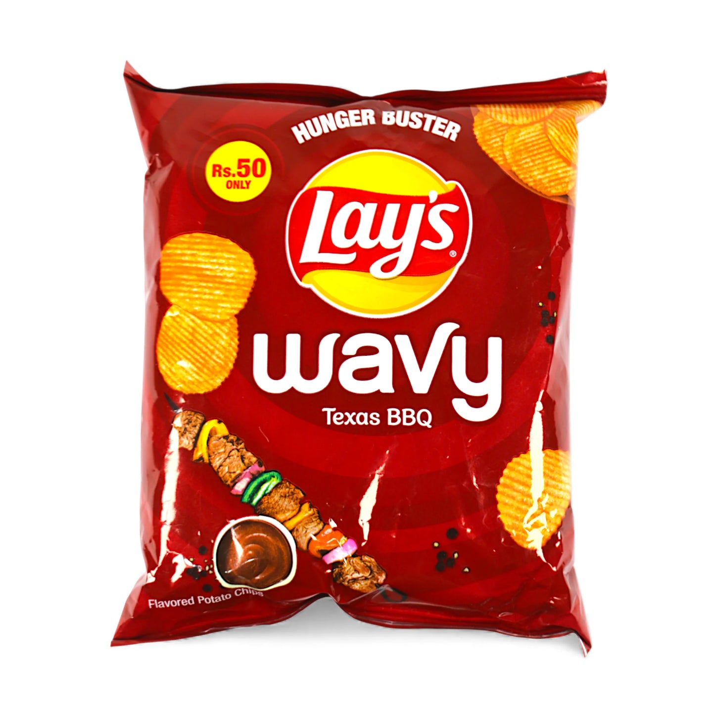 lays wavy texas bbq 50rs