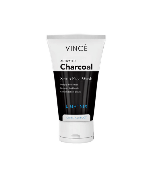 vince face wash charcoal activated 120ml pak