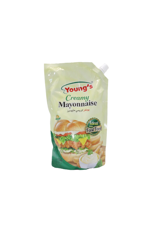 youngs mayonnaise creamy and salted 1l