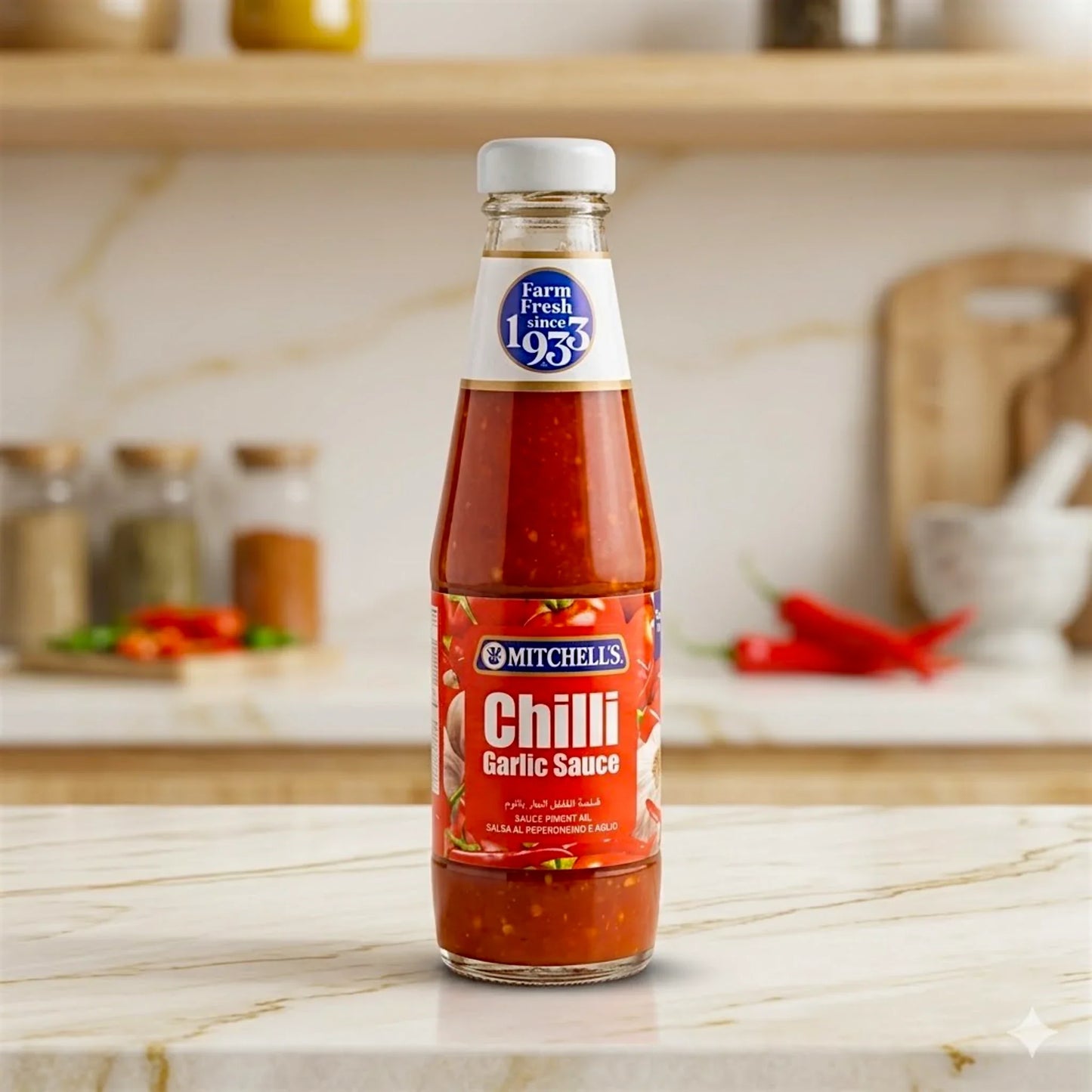 mitchells sauce chilli garlic 300g