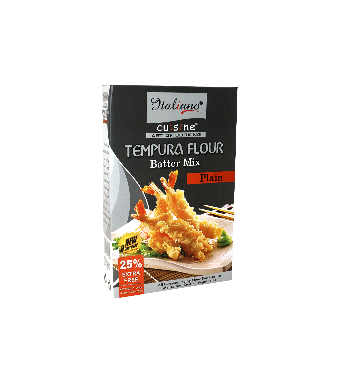 italiano tempura flour plain 250g box